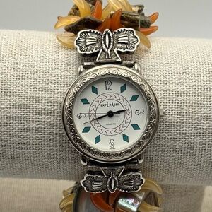 LA Express Silver and Stones Watch